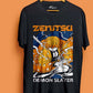 Zenitsu Agatsuma Demon Slayer Round Neck Half T-Shirt