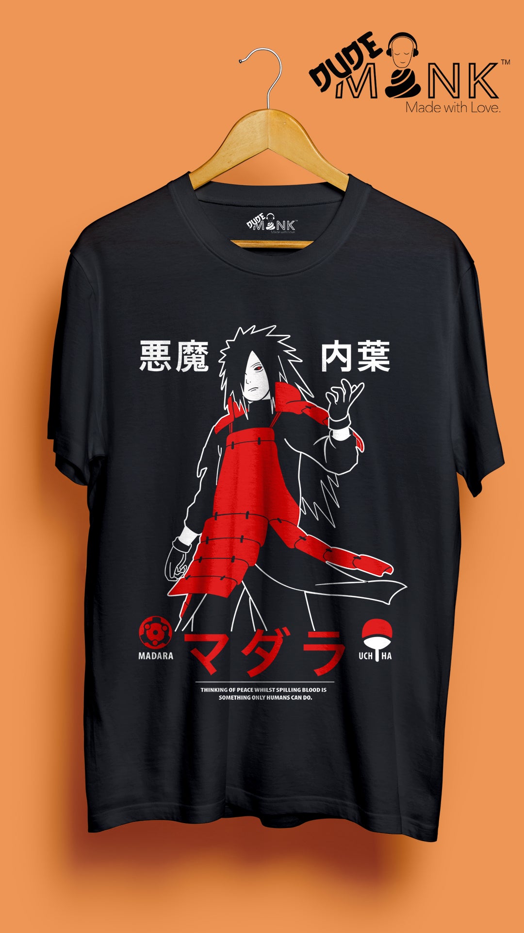 Madara Uchiha Round Neck Half T-Shirt